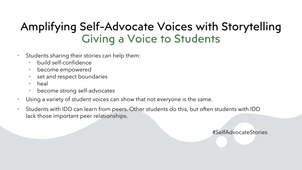 amplifying self advocate voices with storytelling 2