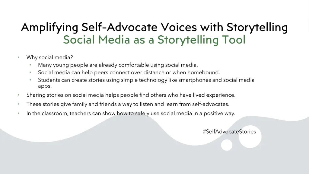 amplifying self advocate voices with storytelling 3