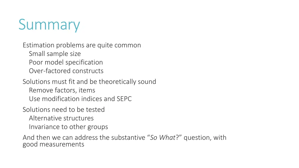 summary
