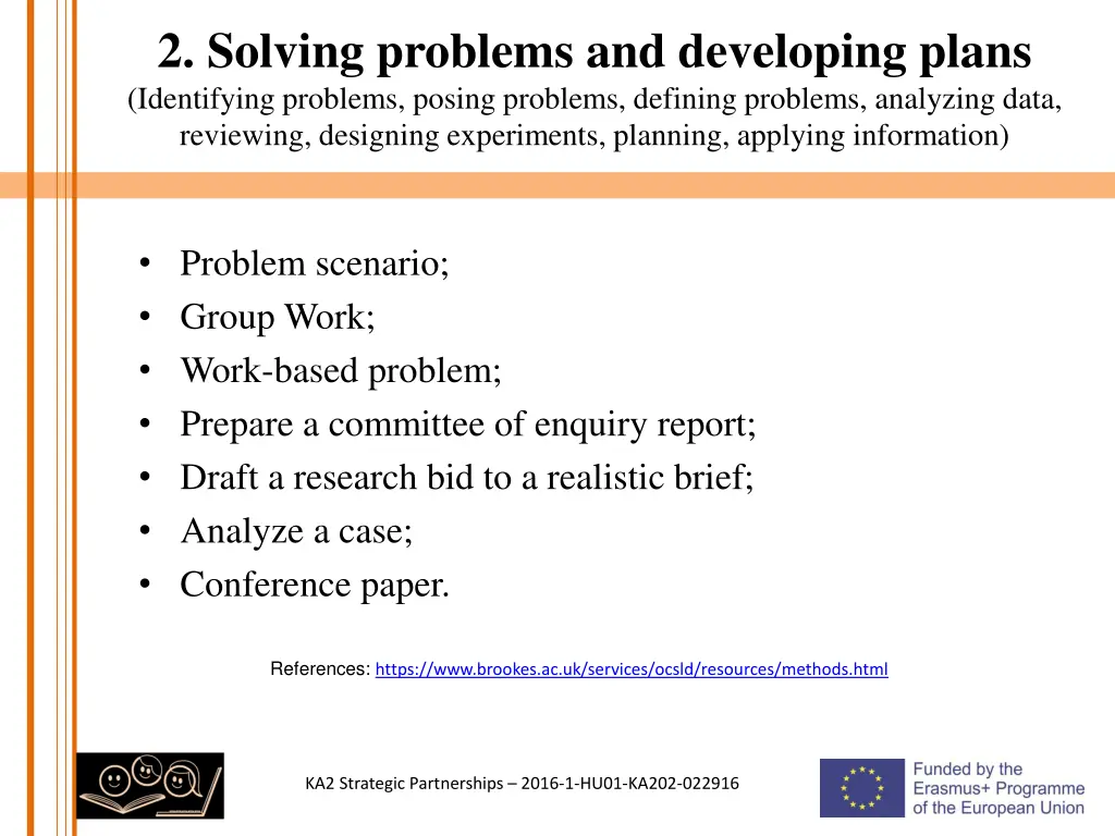 2 solving problems and developing plans