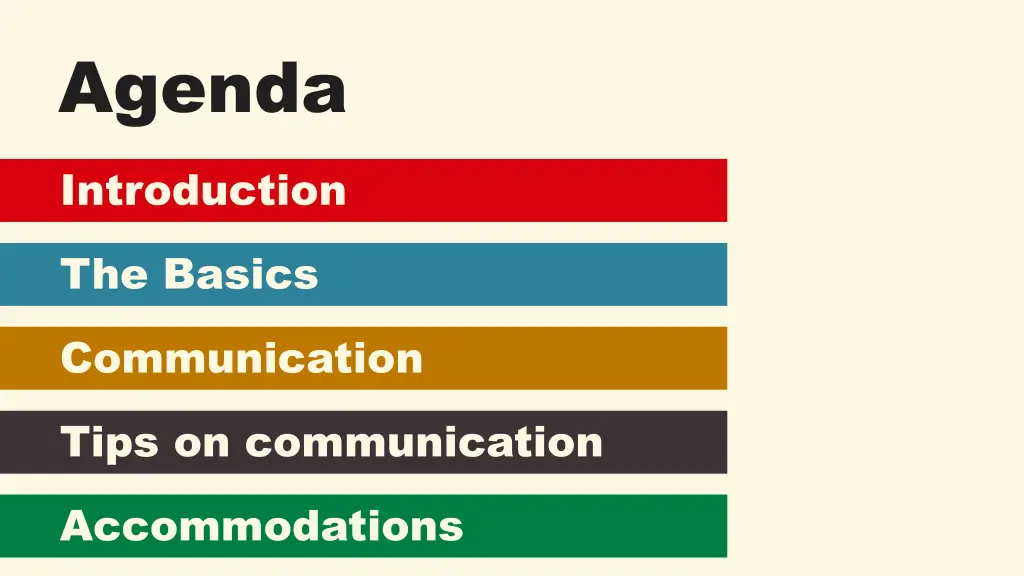 agenda