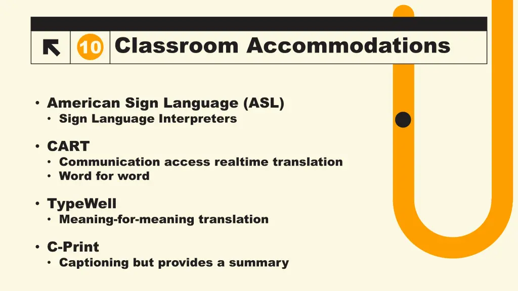 classroom accommodations