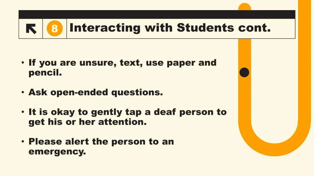 interacting with students cont