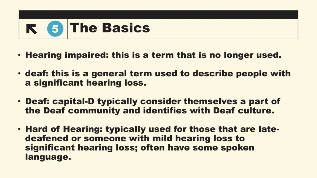 the basics