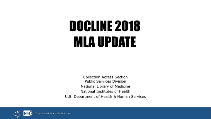 docline 2018 mla update