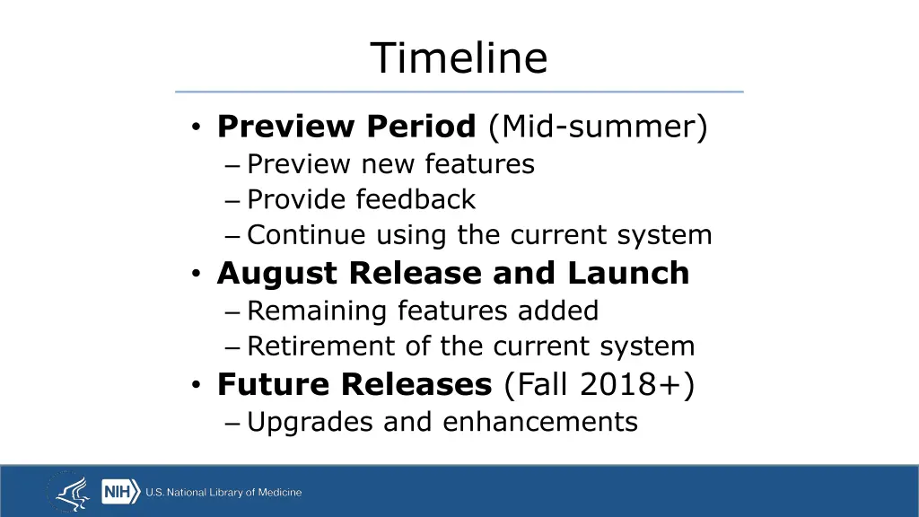 timeline