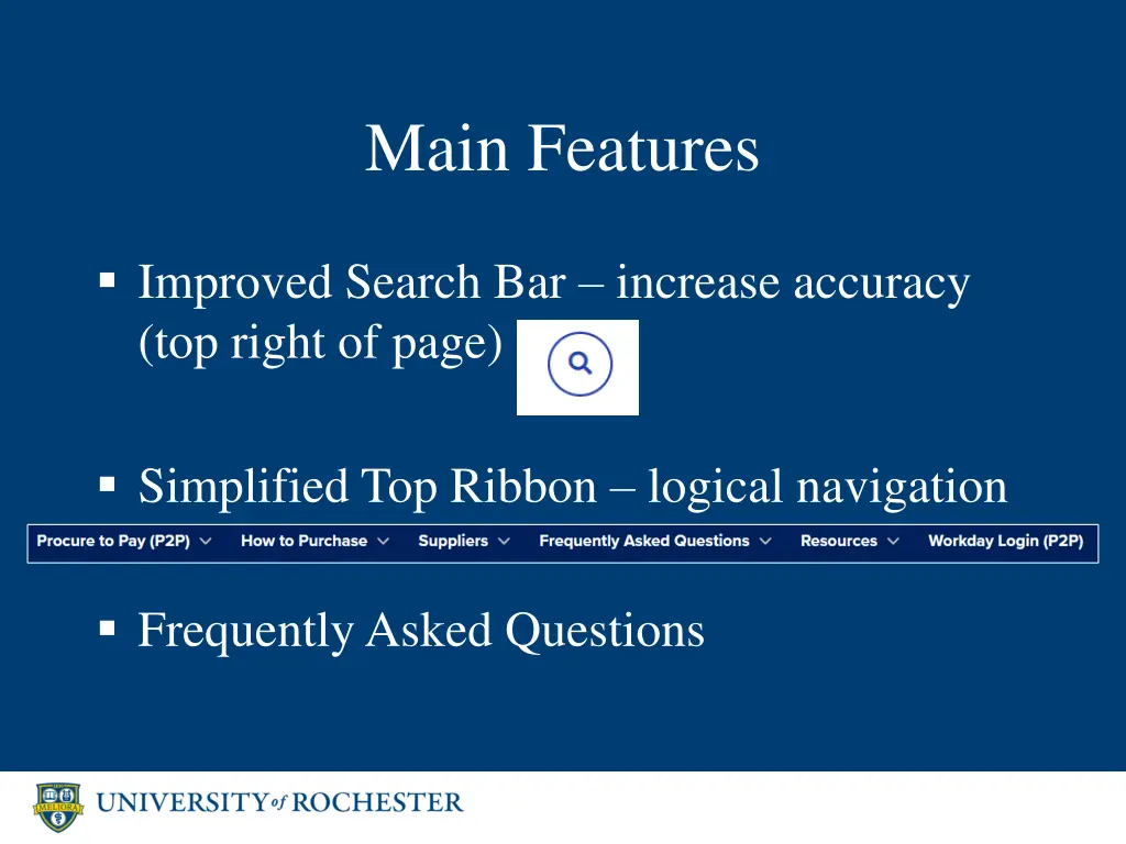 main features