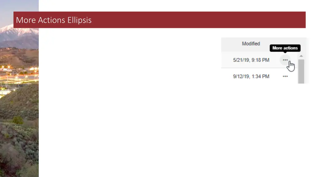 more actions ellipsis