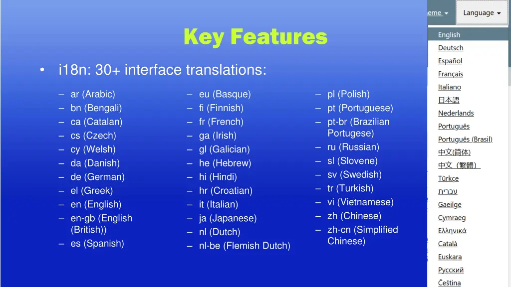 key features 6