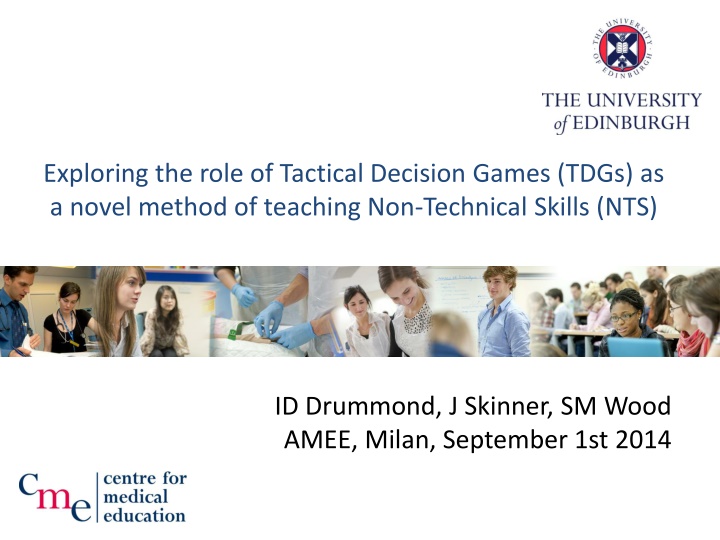 exploring the role of tactical decision games