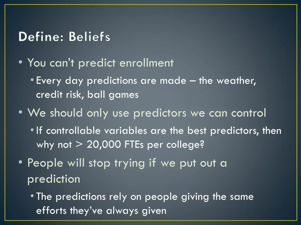 define beliefs
