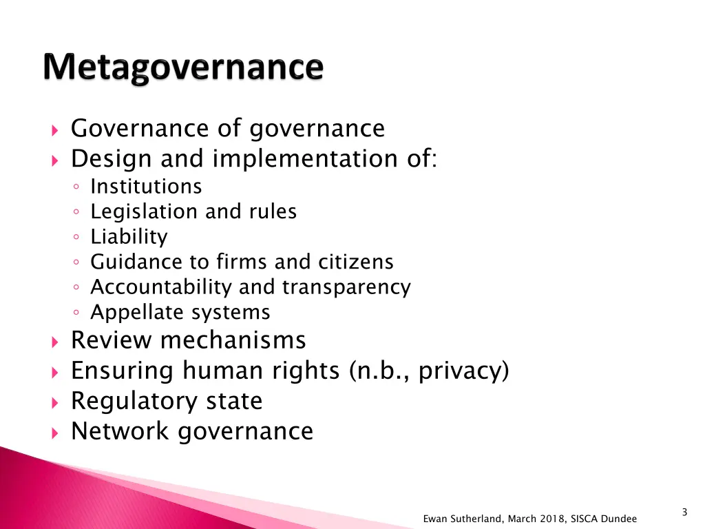 governance of governance design