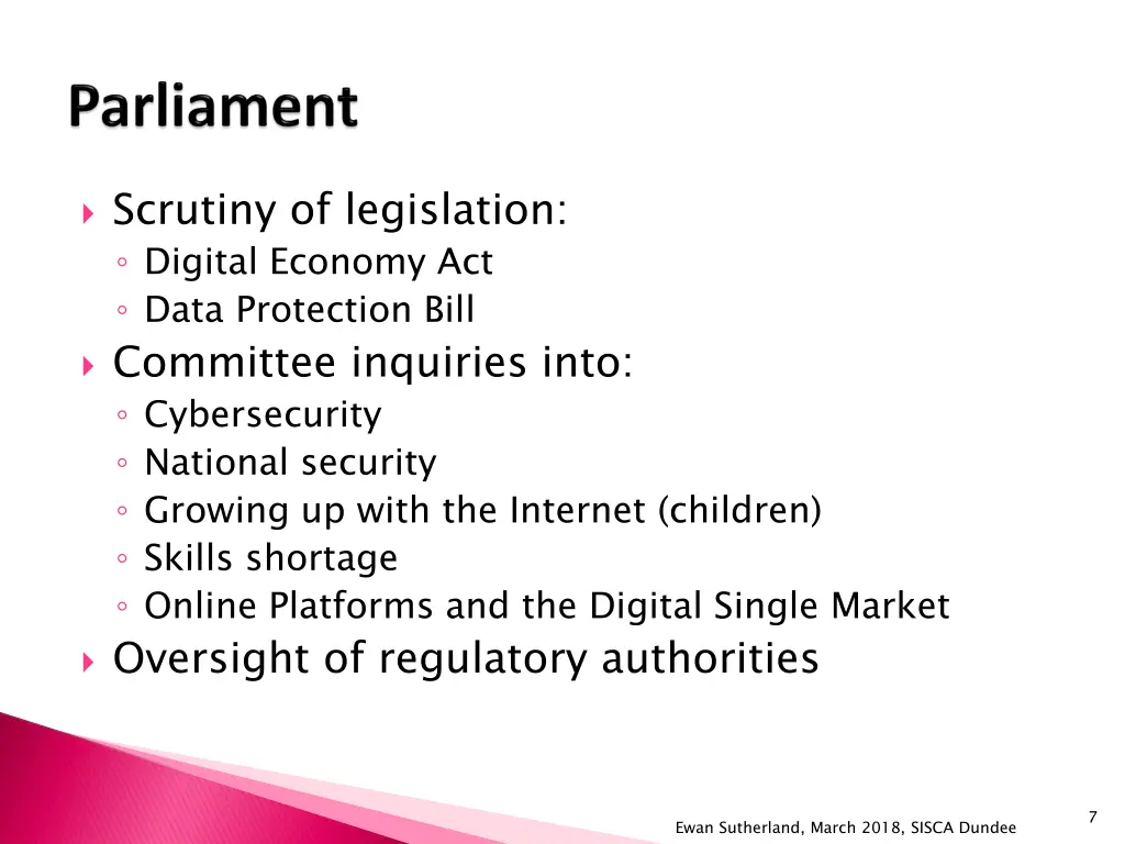 scrutiny of legislation digital economy act data