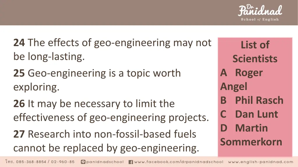 24 the effects of geo engineering may not be long