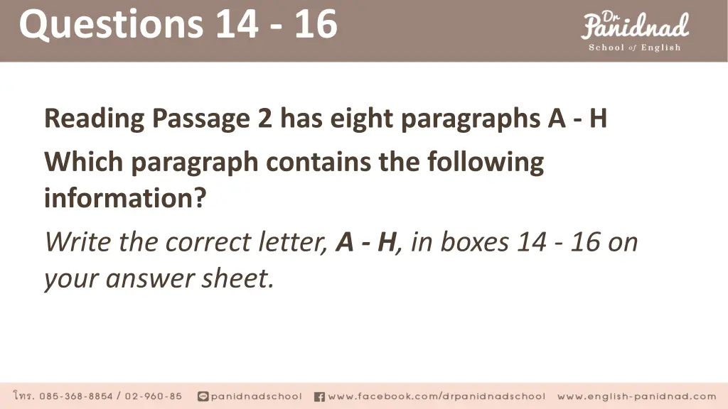questions 14 16