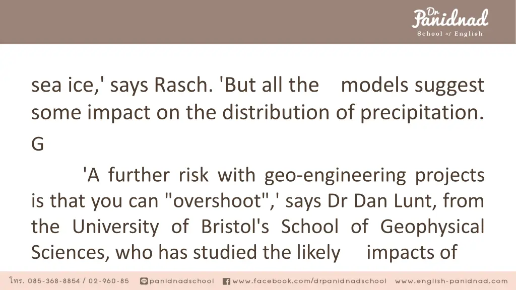 sea ice says rasch but all the models suggest