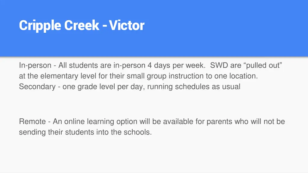 cripple creek victor
