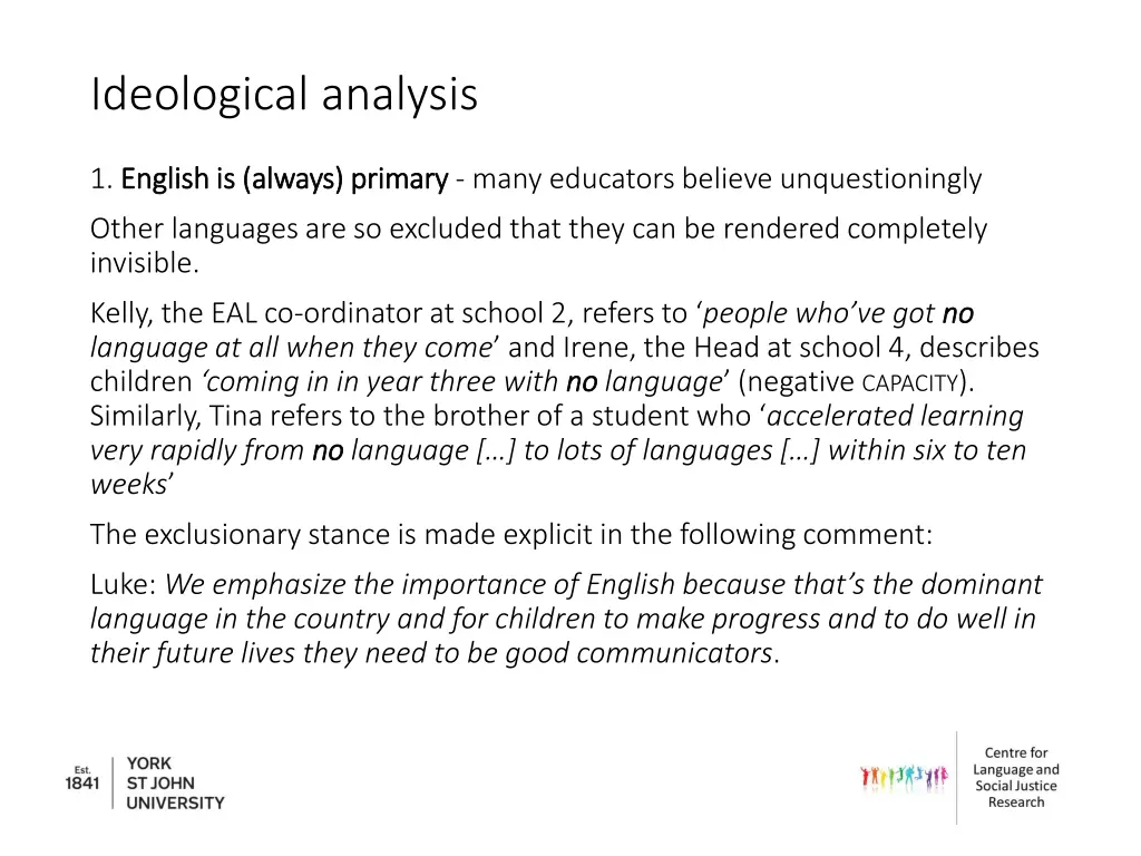 ideological analysis