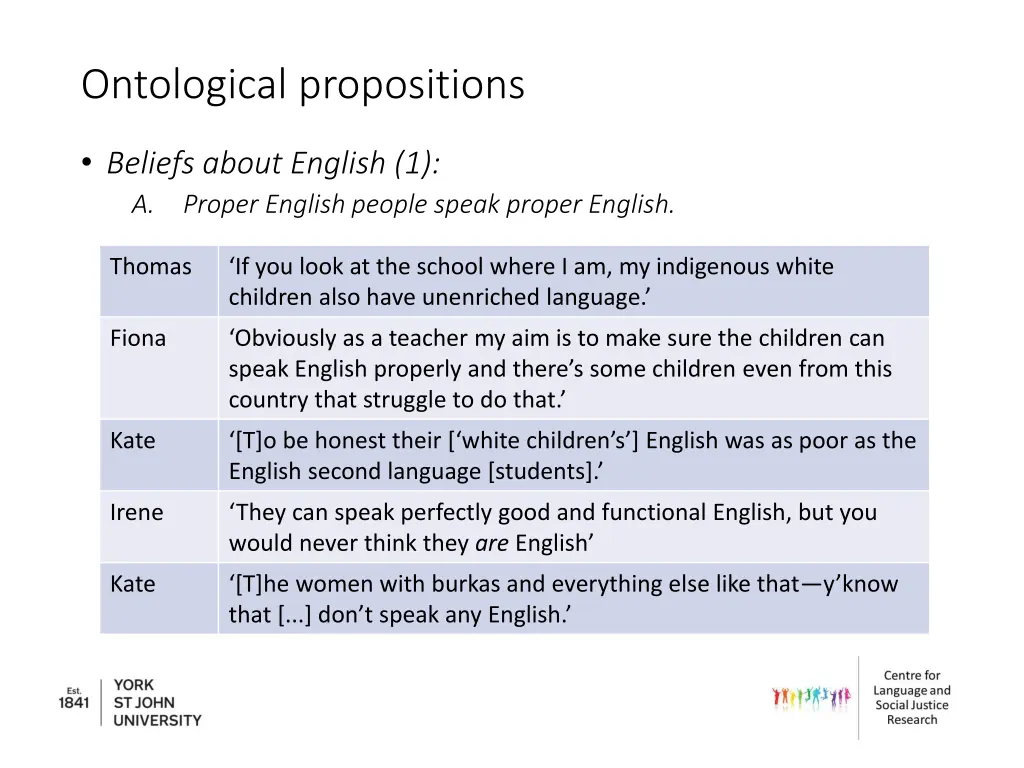 ontological propositions
