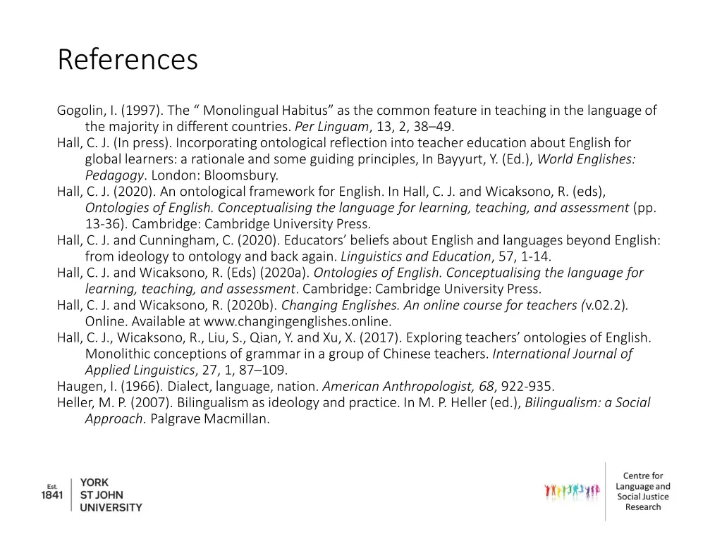 references 1
