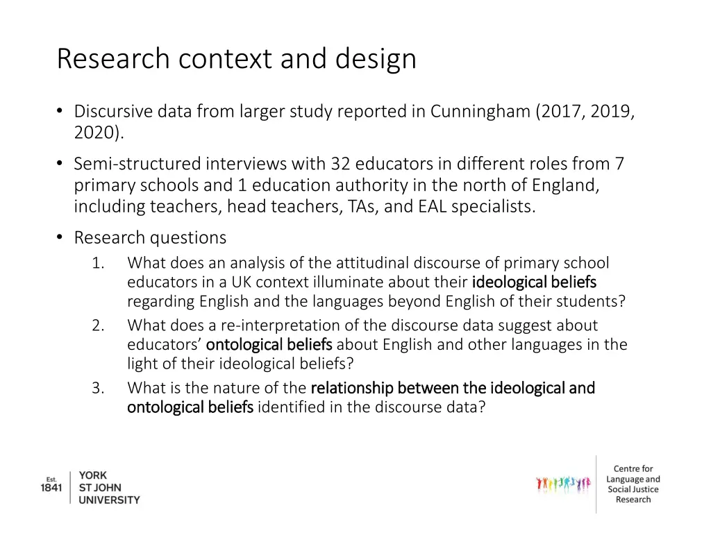 research context and design