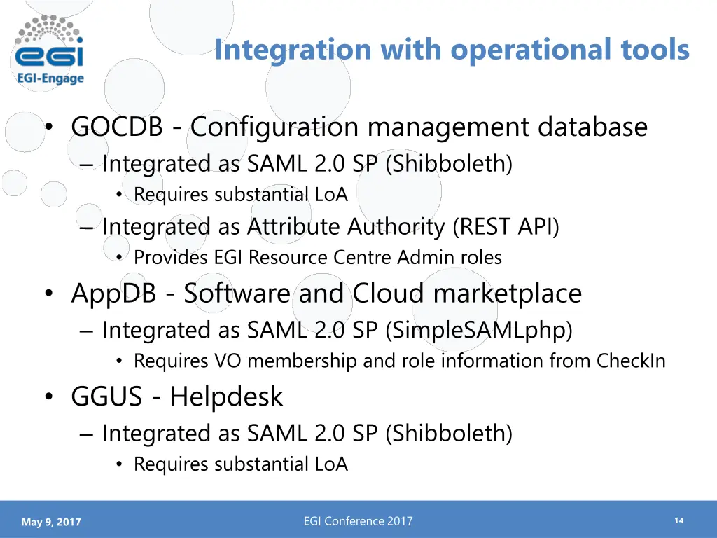 integration with operational tools