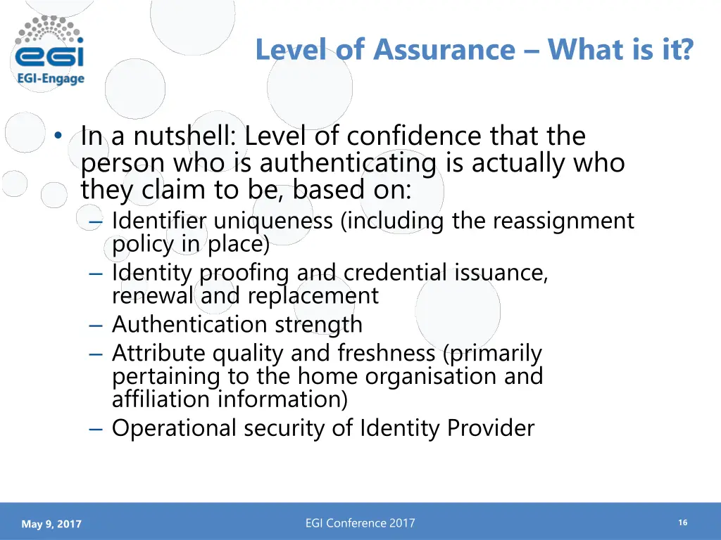 level of assurance what is it