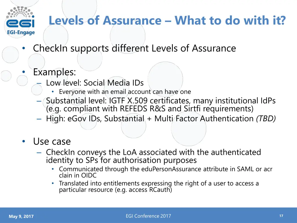 levels of assurance what to do with it