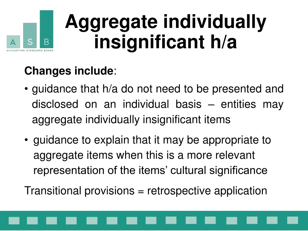 aggregate individually insignificant h a
