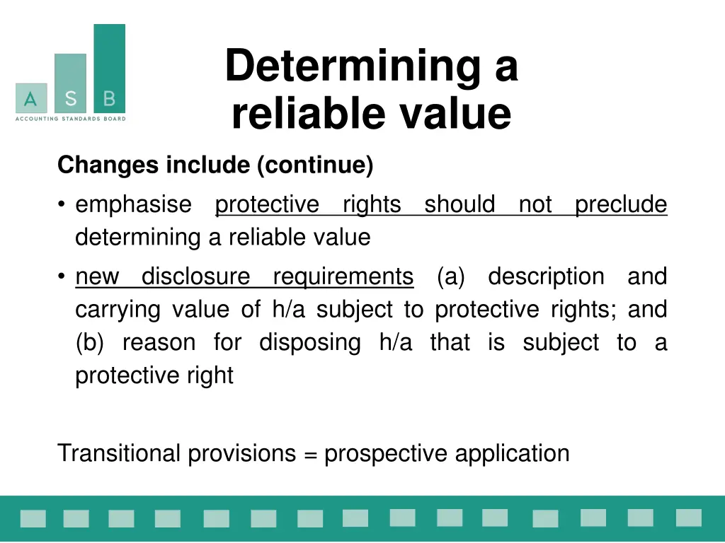 determining a reliable value 1