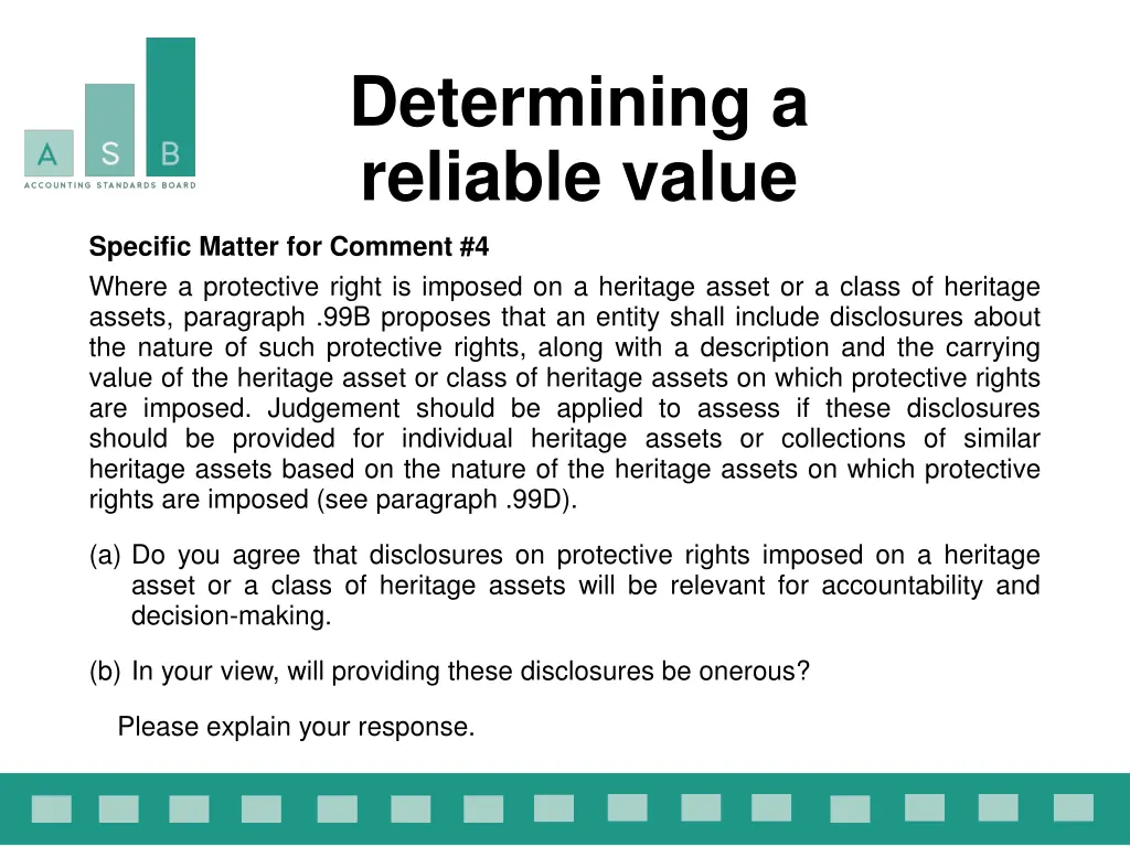 determining a reliable value 3
