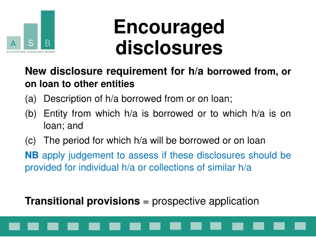 encouraged disclosures 1