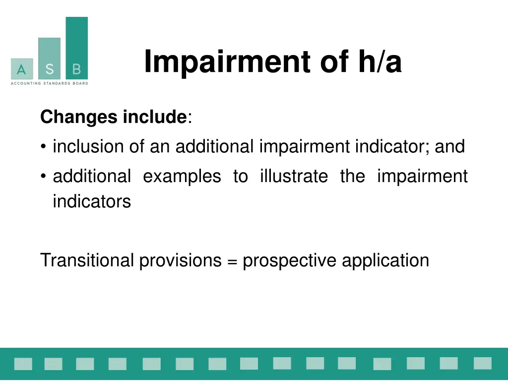 impairment of h a