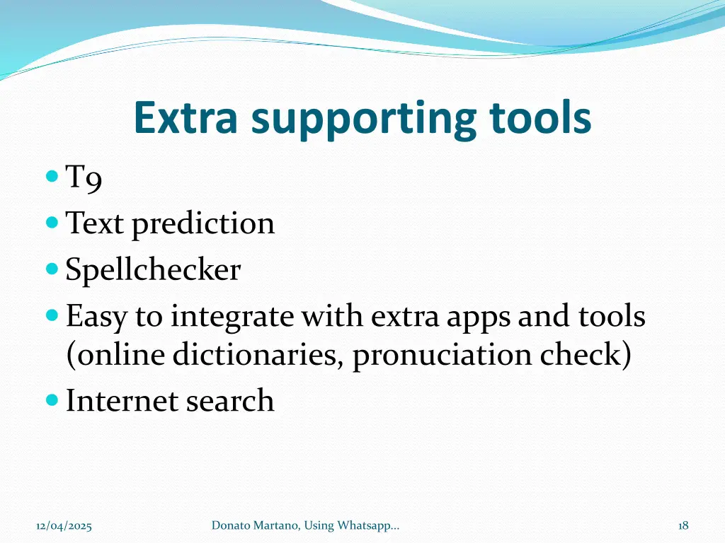 extra supporting tools