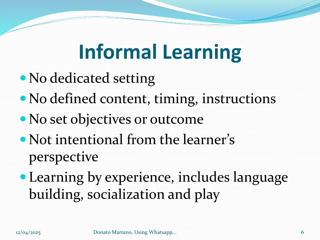 informal learning