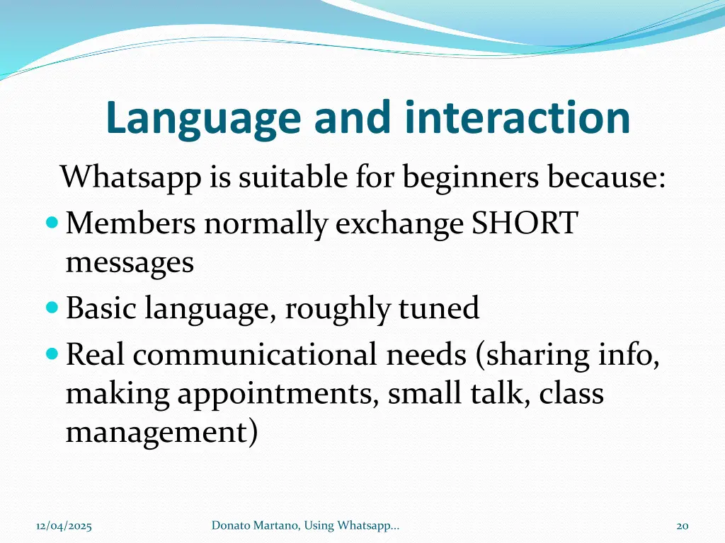 language and interaction