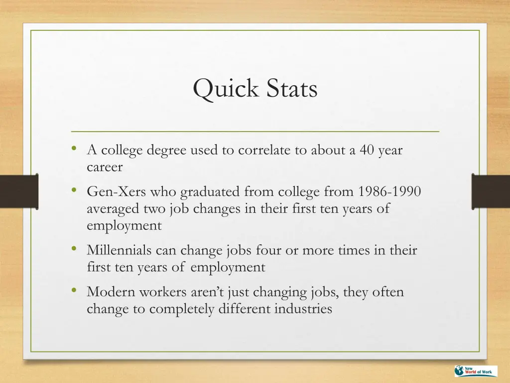 quick stats
