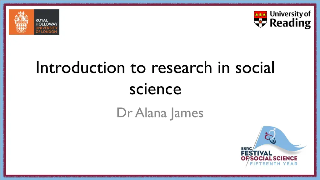 introduction to research in social science