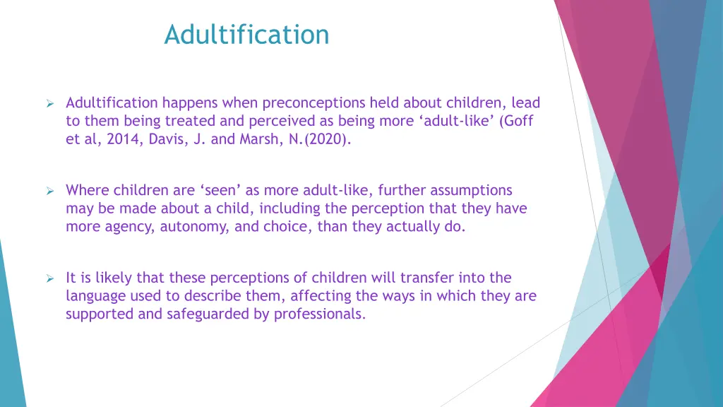 adultification