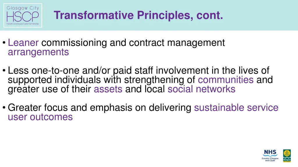 transformative principles cont
