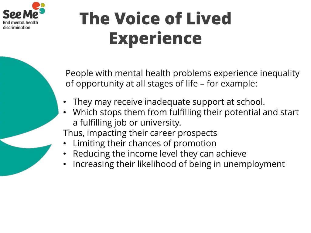 the voice of lived experience 1