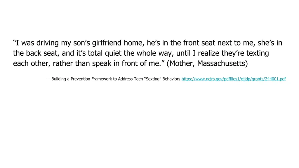 i was driving my son s girlfriend home