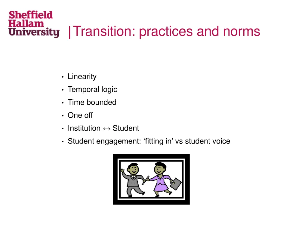 transition practices and norms