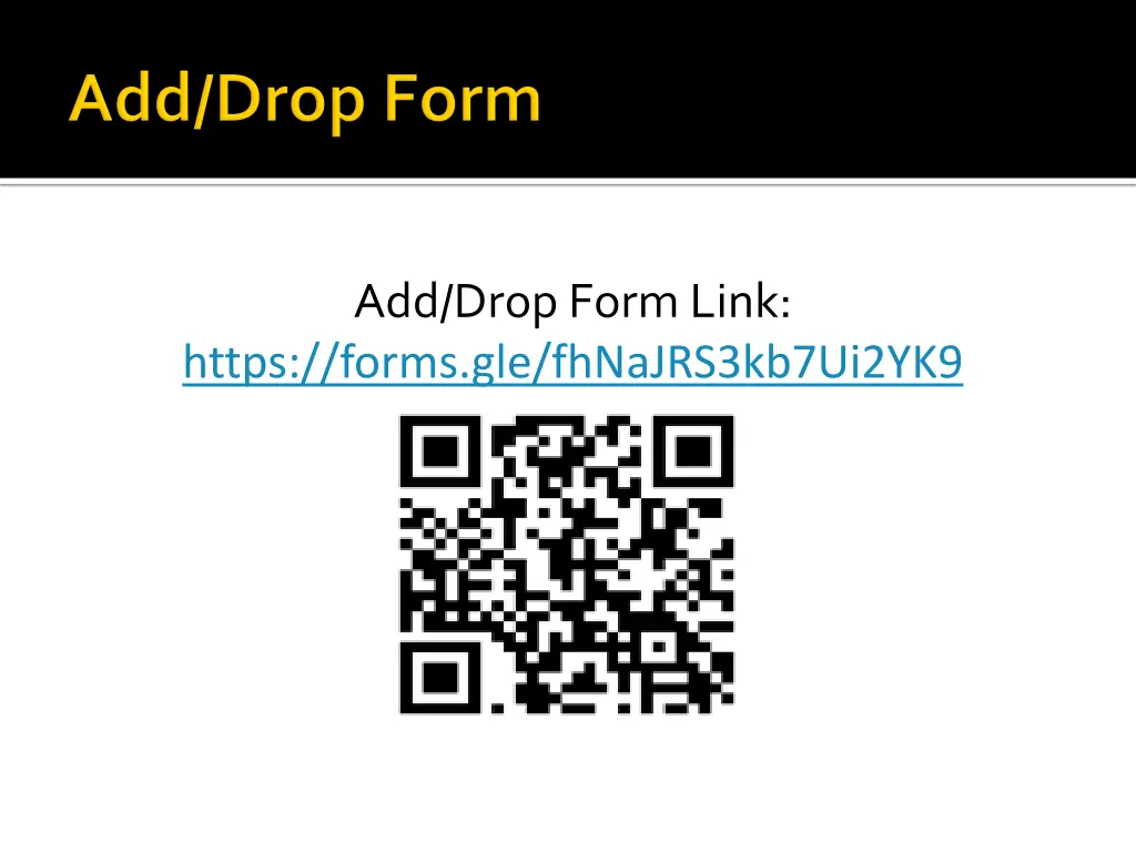 add drop form link https forms