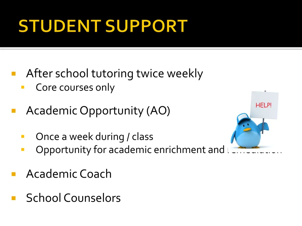 after school tutoring twice weekly core courses