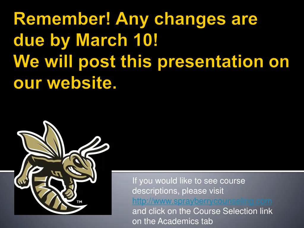 if you would like to see course descriptions