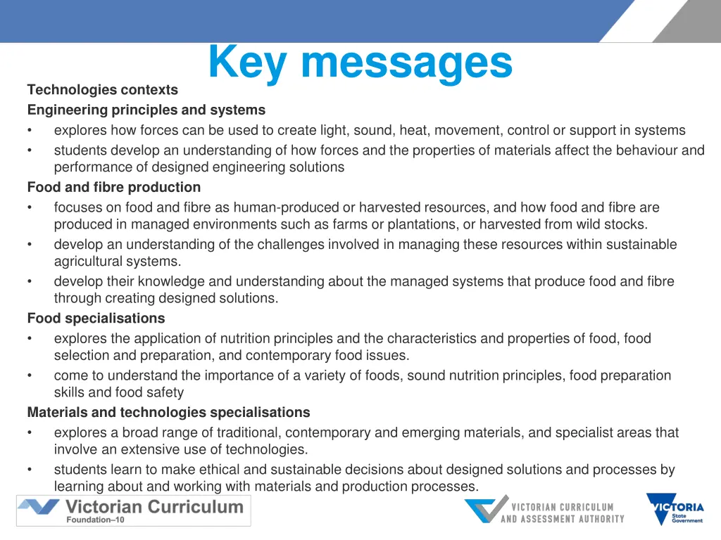 key messages