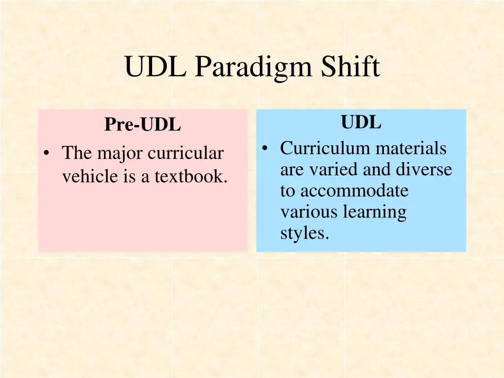udl paradigm shift 3