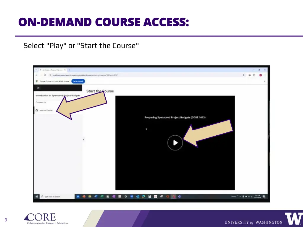 on on demand course access demand course access
