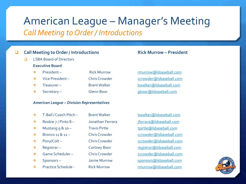 american league manager s meeting call meeting